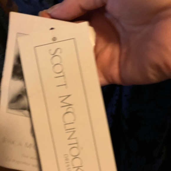 Vintage Jessica McClintock Blue Pattern Formal Dress - Picture 9 of 15